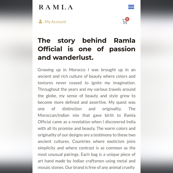 RAMLA | Beverly Hills | Handcrafted Metal Bag w/Mosaic Stones - Picture 11 of 11